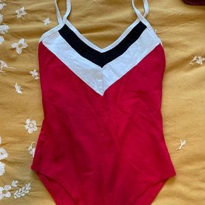Gaze Red Bodysuit XS